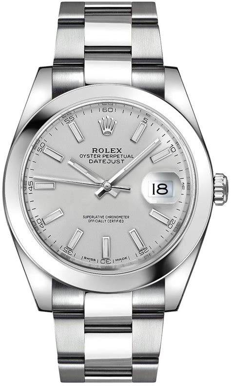 sterling silver rolex watch|Rolex silver watch face.